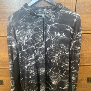 HUK XXL performance long sleeve half zip
